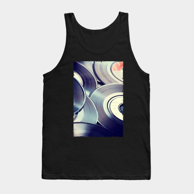 Vinyl Records 45 RPM Tank Top by DyrkWyst